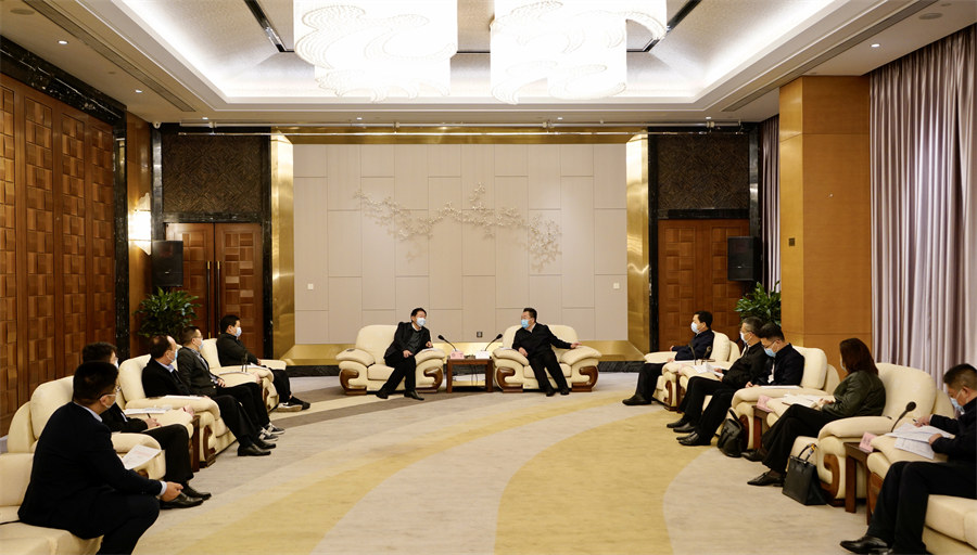 省pp电子集团党委书记、董事长任丁率队赴南充调研