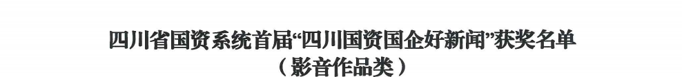 四川省pp电子集团荣获首届“四川国资国企好新闻”银铜两奖