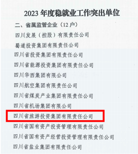 省pp电子集团稳就业事情获省国资委转达表扬